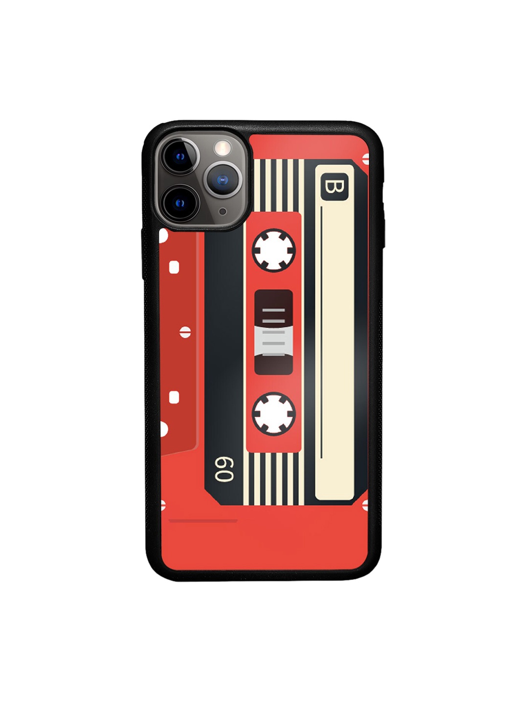 

macmerise Cassette Printed iPhone 11 Pro Bumper Case Cover, Red