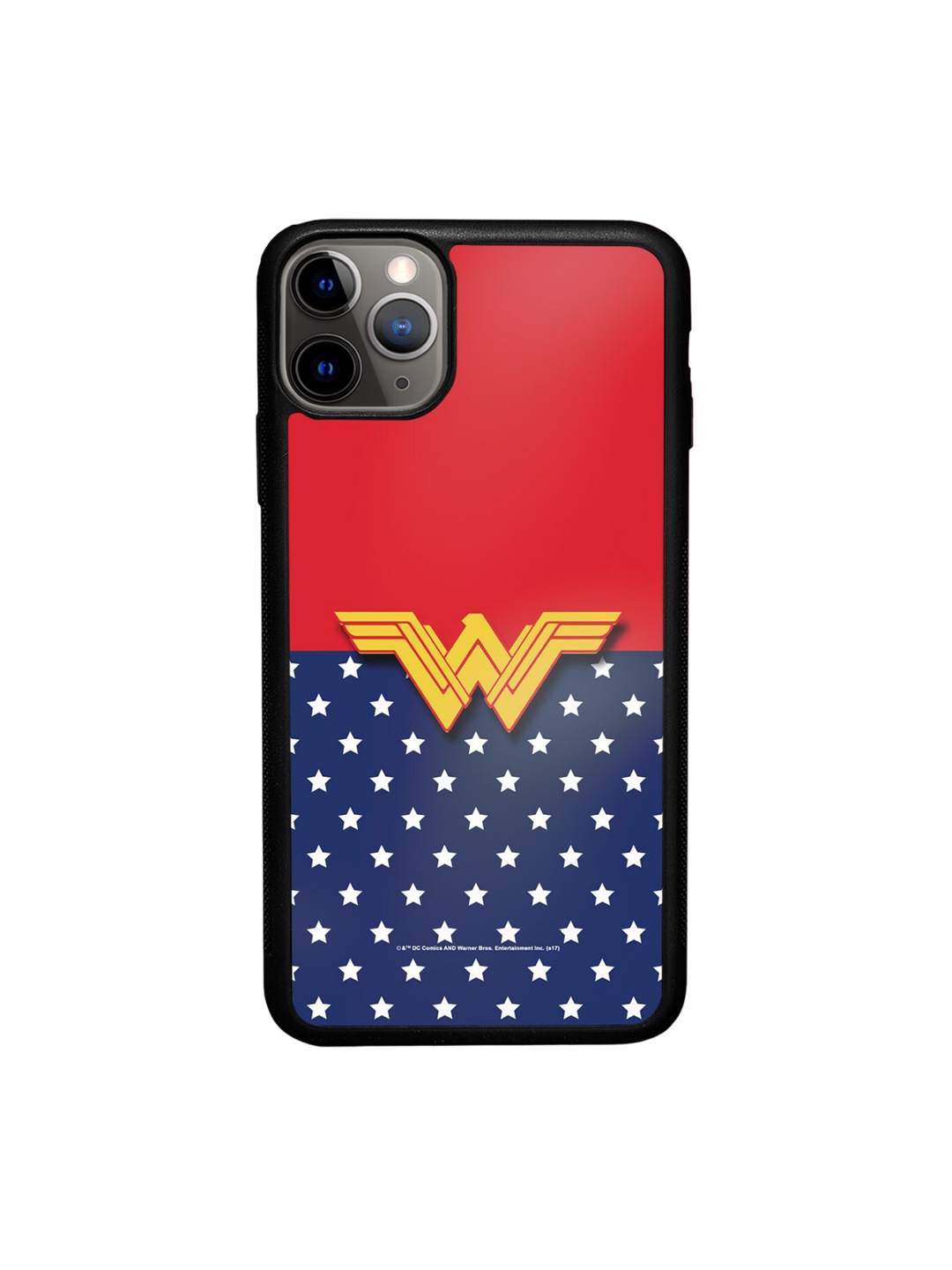 

macmerise Unisex Classic Wonder Woman Logo iPhone 11 Pro Bumper Case Cover, Red