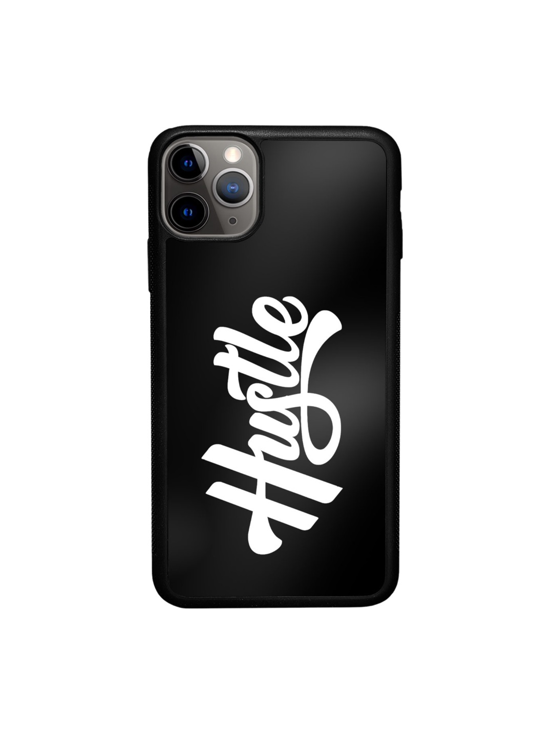 

macmerise Typography Printed iPhone 11 Pro Bumper Case Cover, Black
