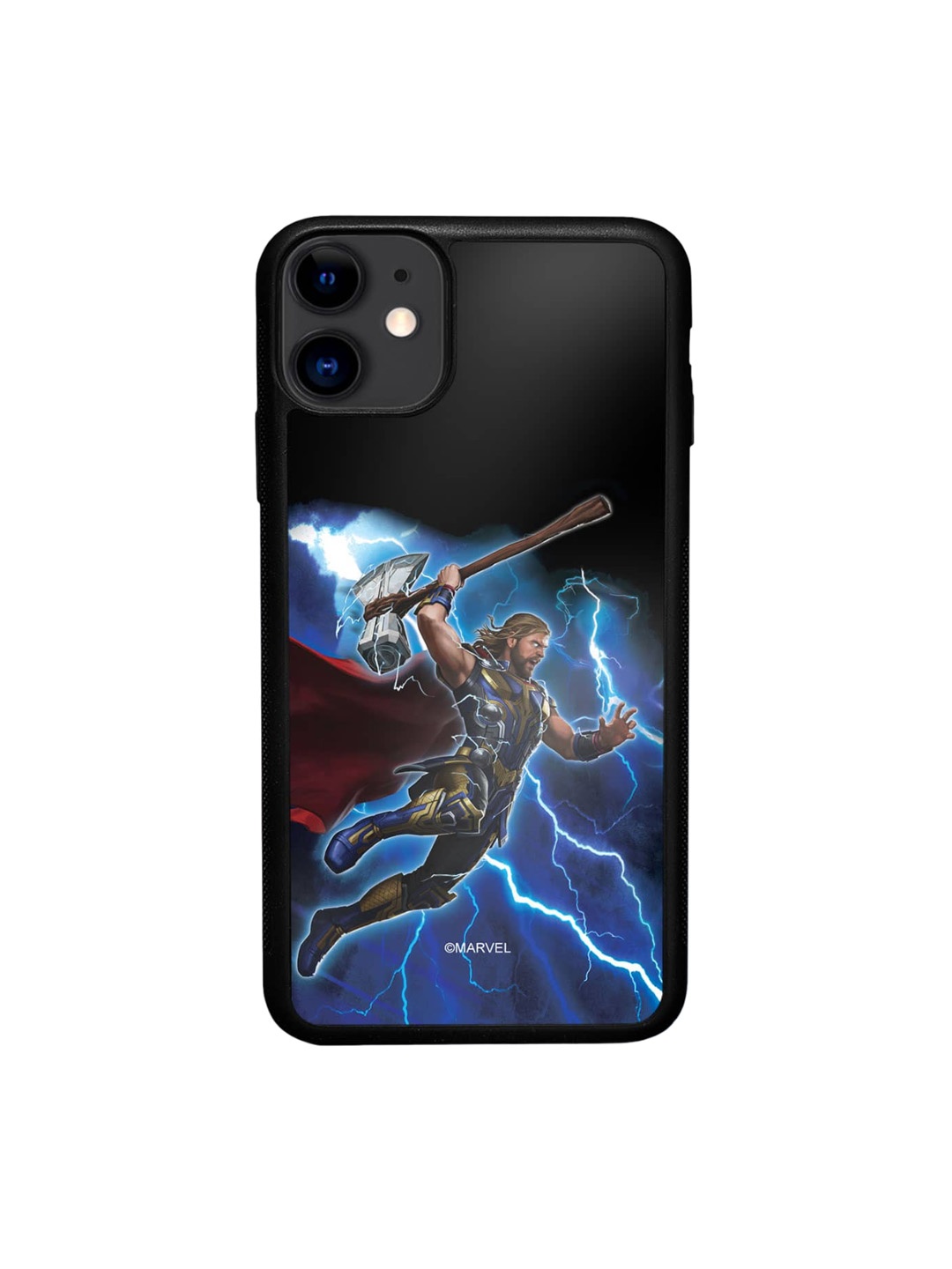 macmerise Worthy Thor Attack iPhone 11 Bumper Case, Blue