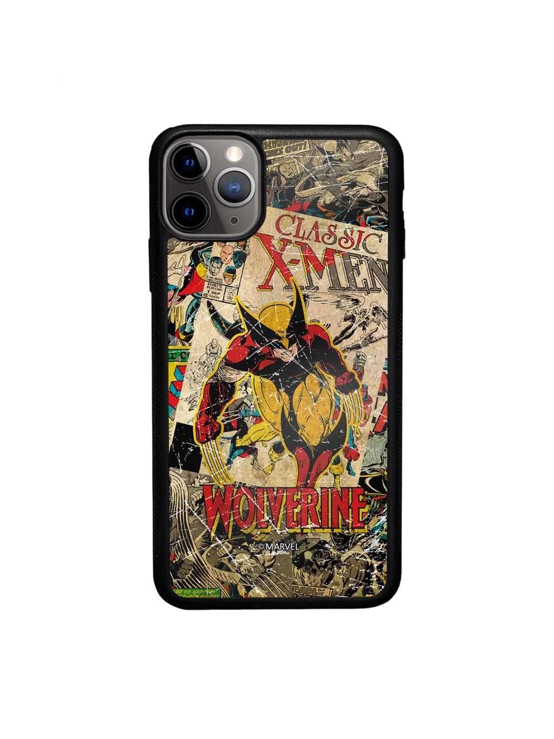 

macmerise Comic Wolverine Printed iPhone 11 Pro Bumper Phone Back Cover, Black