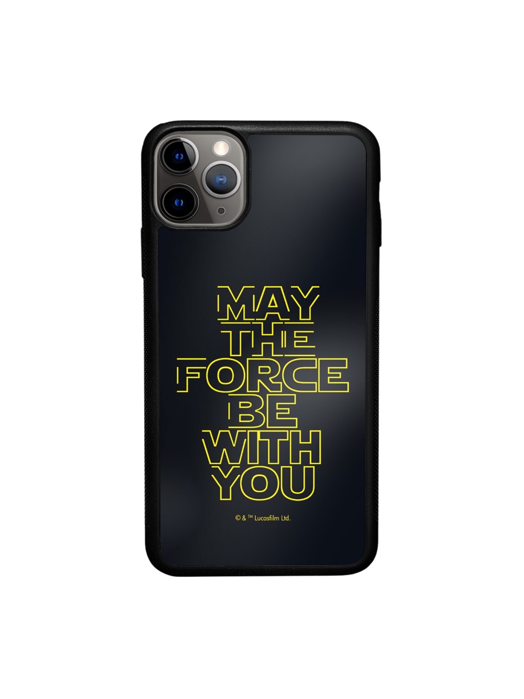 

macmerise Classic Star Wars Printed iPhone 11 Pro Phone Bumper Case Cover, Black