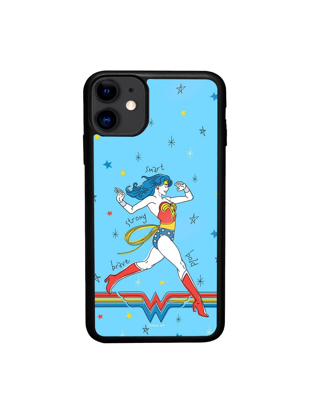 

macmerise Wonder Woman Printed iPhone 11 Bumper Case, Blue