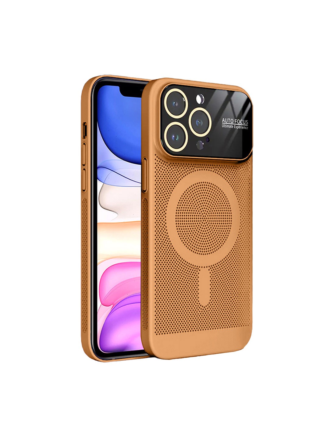 

Karwan Dotcash Printed iPhone 13 Pro Back Cases, Tan