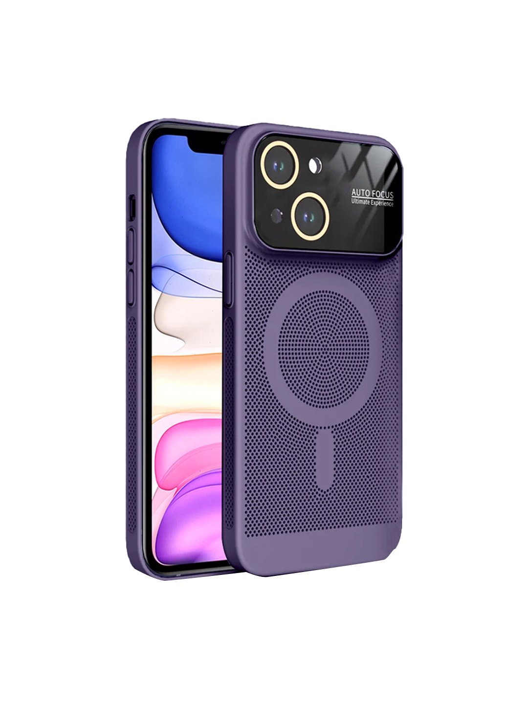 

Karwan iPhone 14 Plus Lens Dotcash Back Case & Covers Compatible, Purple