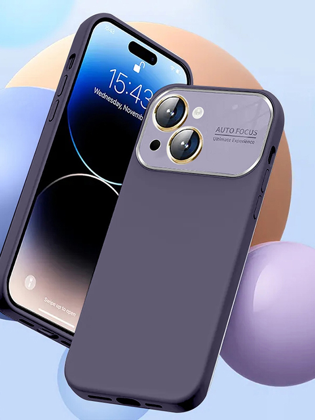 

Karwan iPhone 14 Back Case & Covers Compatible, Purple