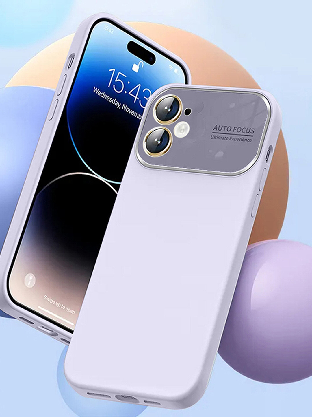 

Karwan Silicone iPhone 12 Case Cover, Purple