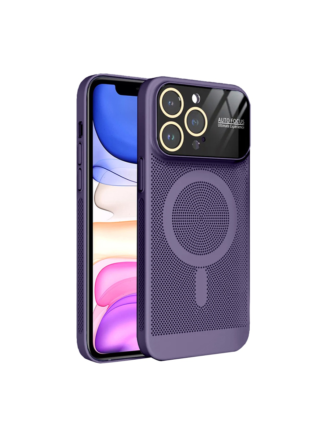 

Karwan Geometric Printed Compatible iPhone 13 Pro Case Cover, Purple