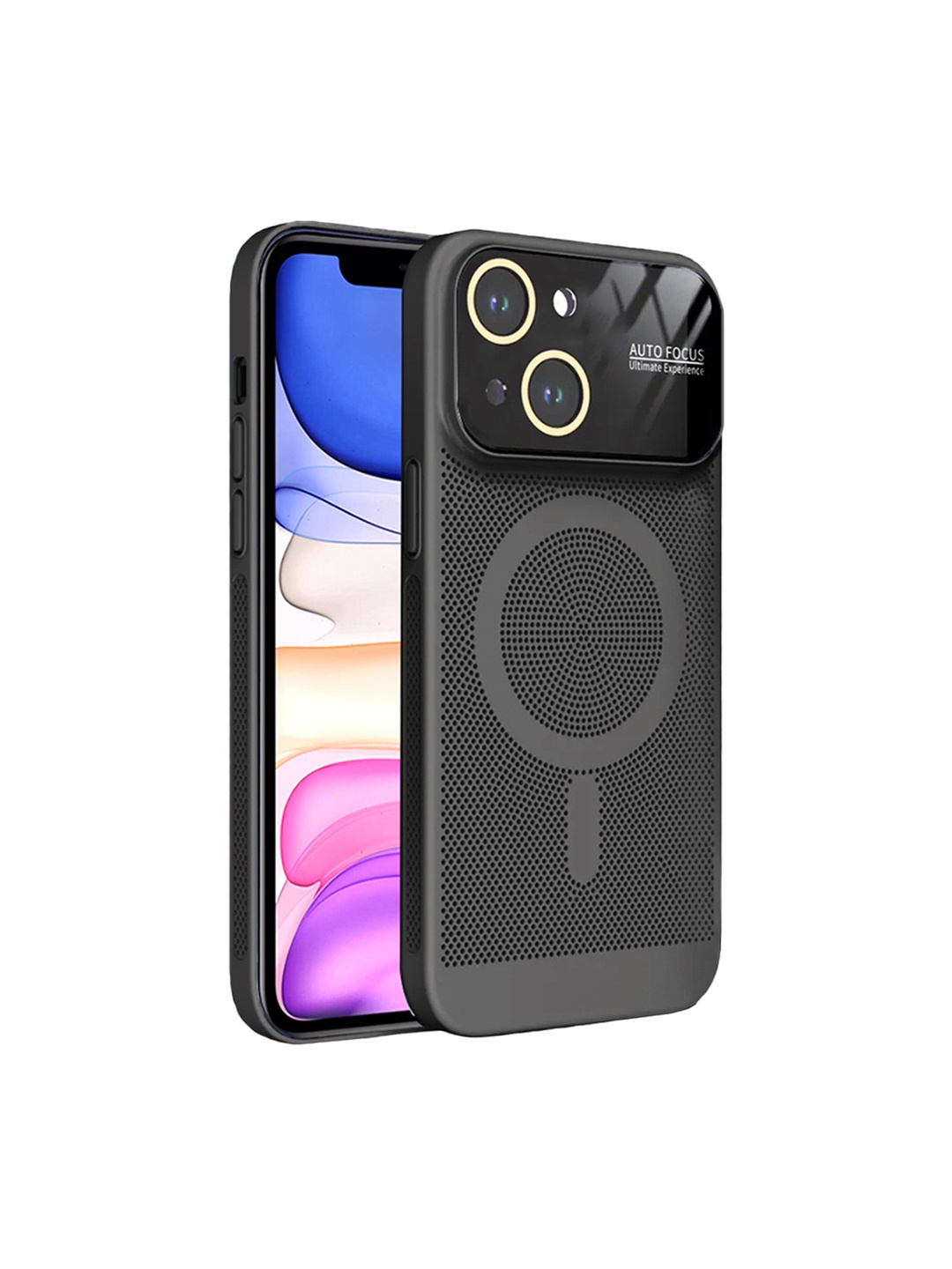 

Karwan iPhone 13 Lens Dotcash Back Case, Black