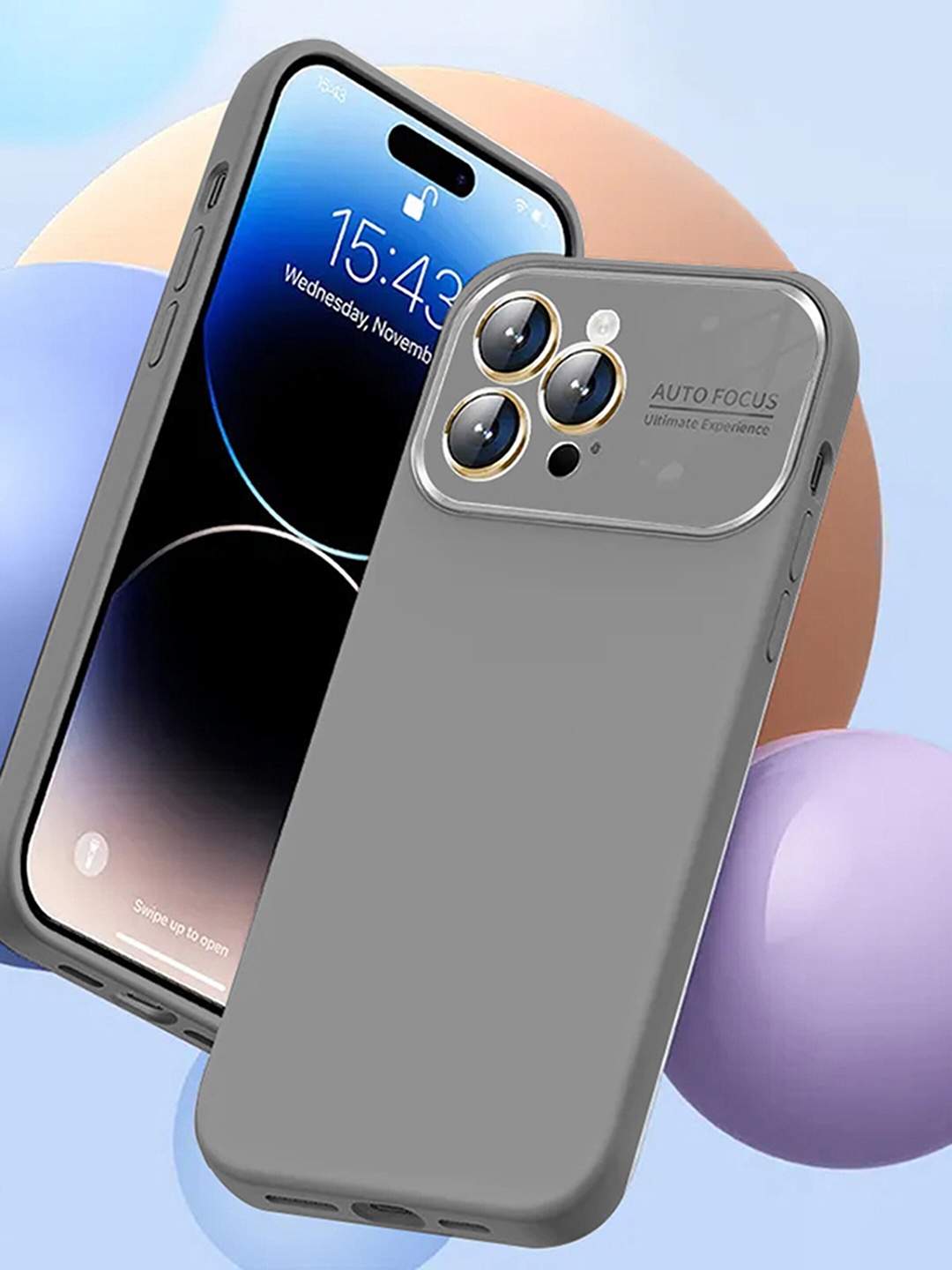 

Karwan Compatible iPhone 13 Pro Max Case Cover, Grey