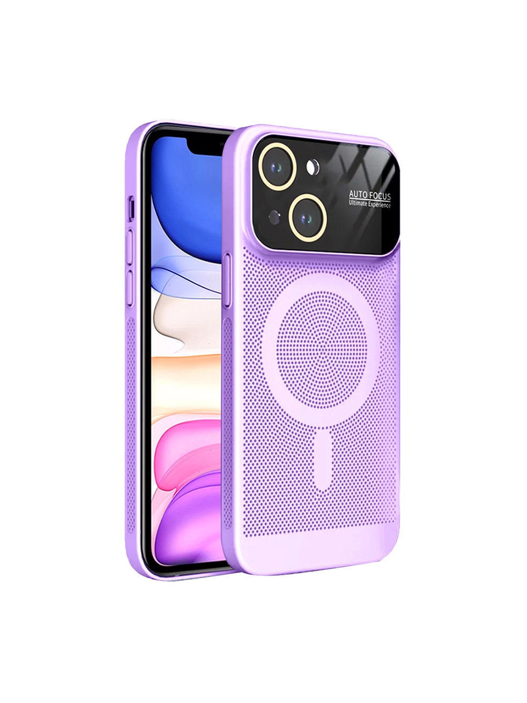 

Karwan iPhone 14 Lens Dotcash Back Case, Purple