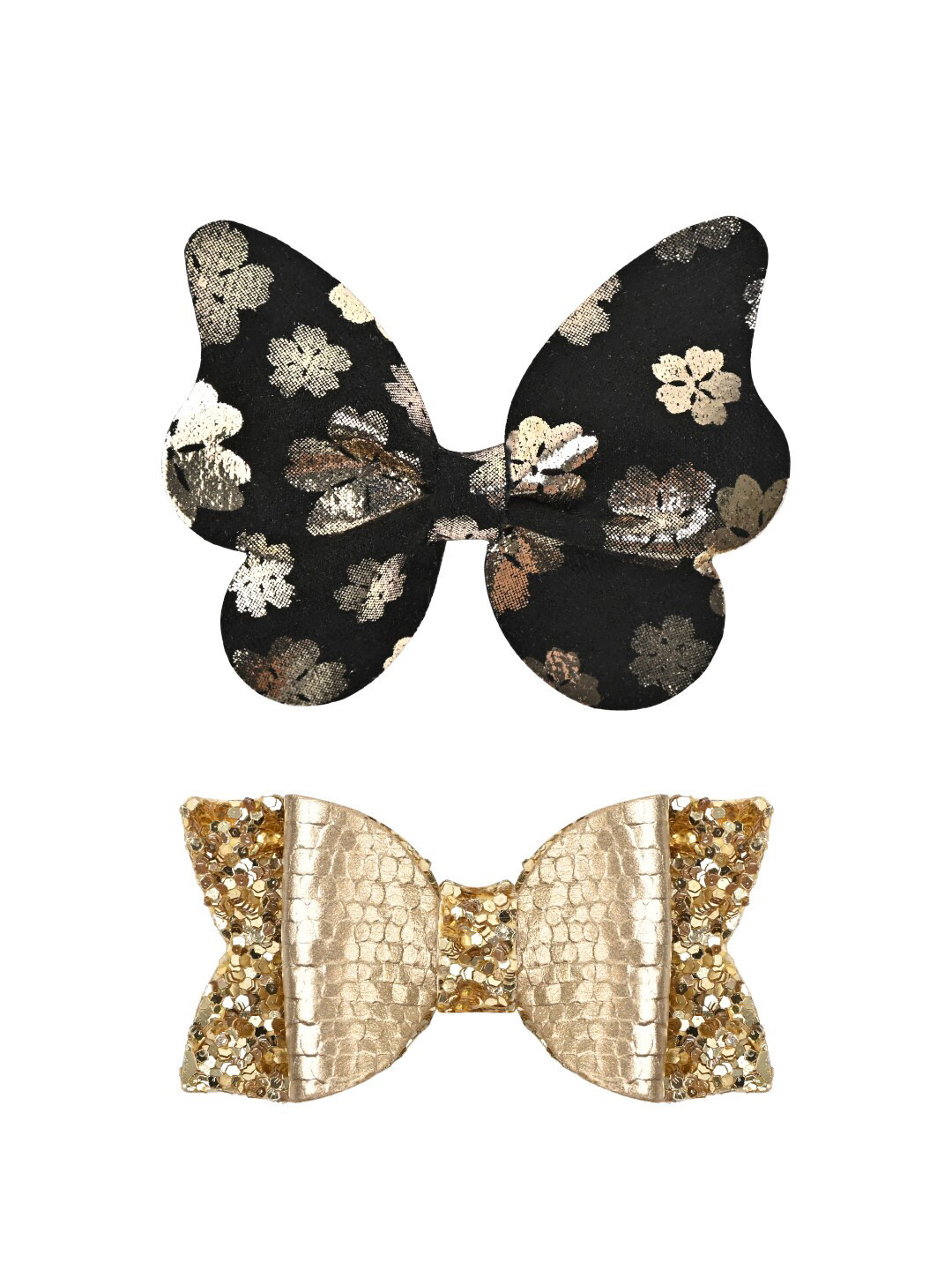 

Aye Candy Girls Set Of 2 Bow Butterfly Alligator Hair Clip, Black