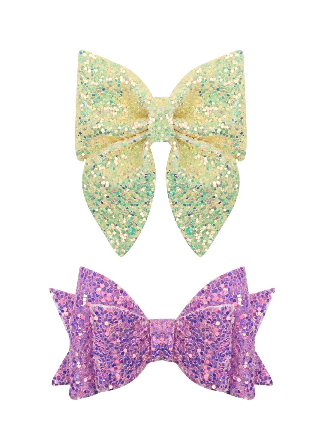 

Aye Candy Girls Set Of 2 Bow Alligator Hair Clip, Purple