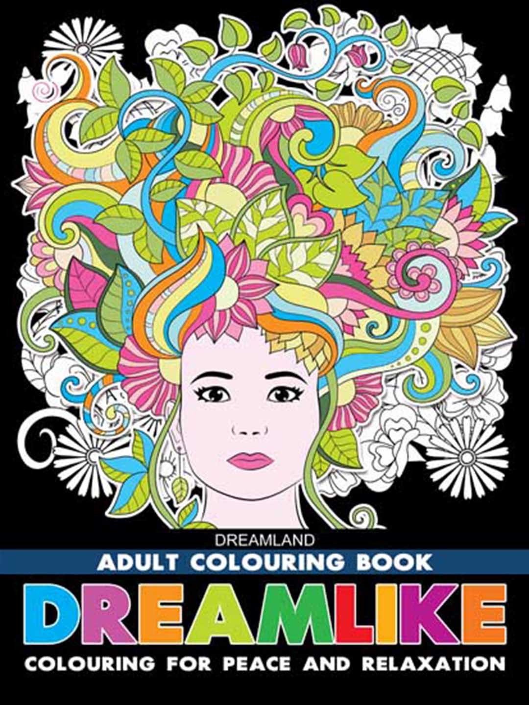 

Dreamlike- Colouring Book for Adults, Blue