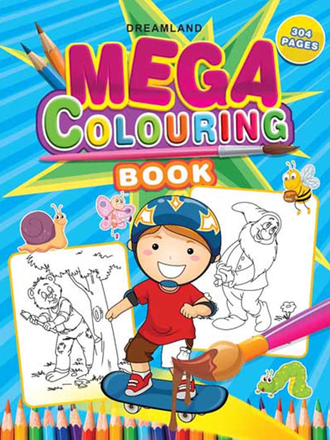 

Dreamland Kids Mega Colouring Book, Red