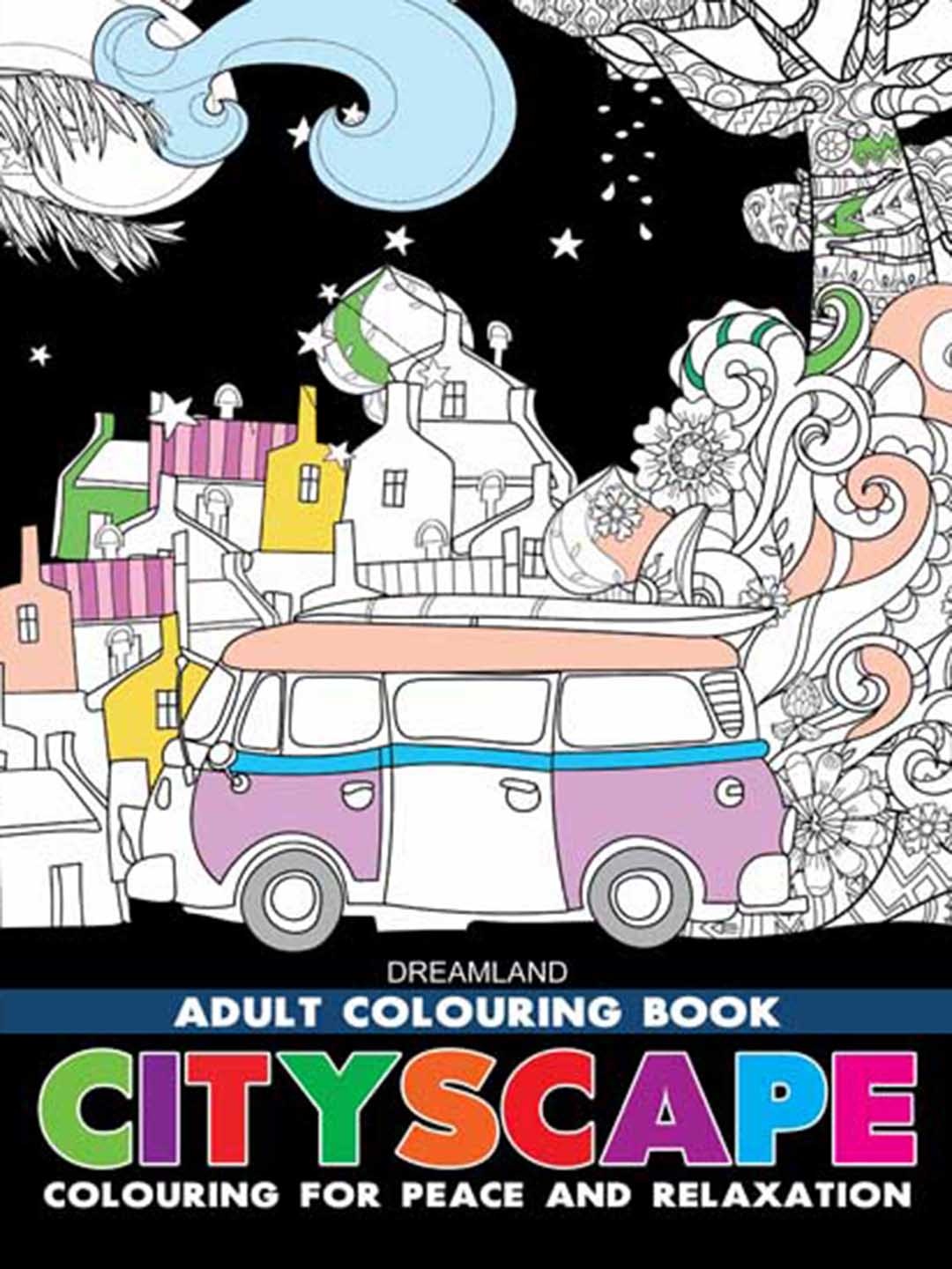 

Dreamland Cityscape Colouring Book, Multi