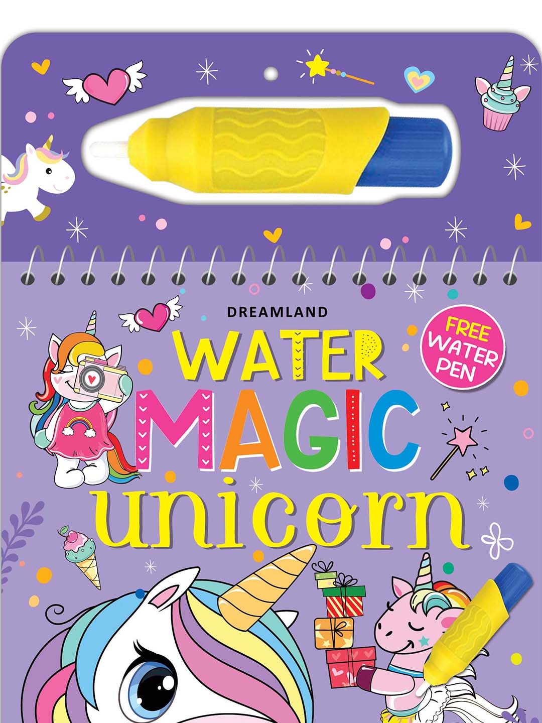 

Dreamland Kids Water Magic Unicorn With Water Pen, Red