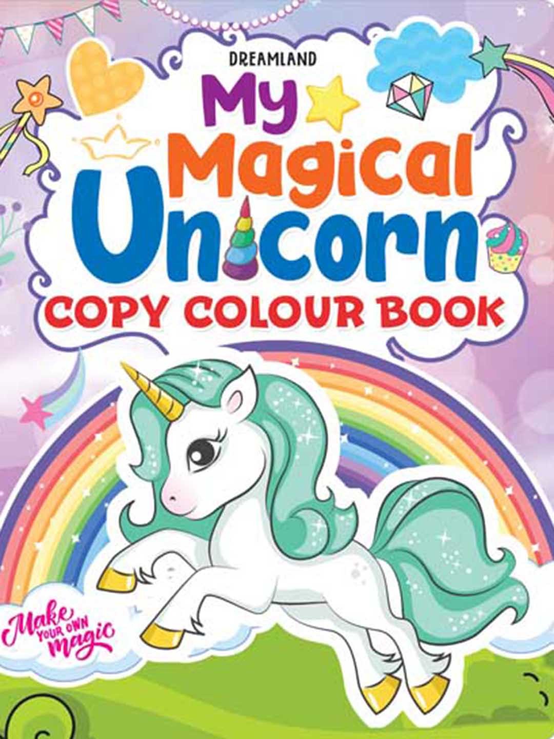 

Dreamland Kids My Magical Unicorn Colouring Book, Blue
