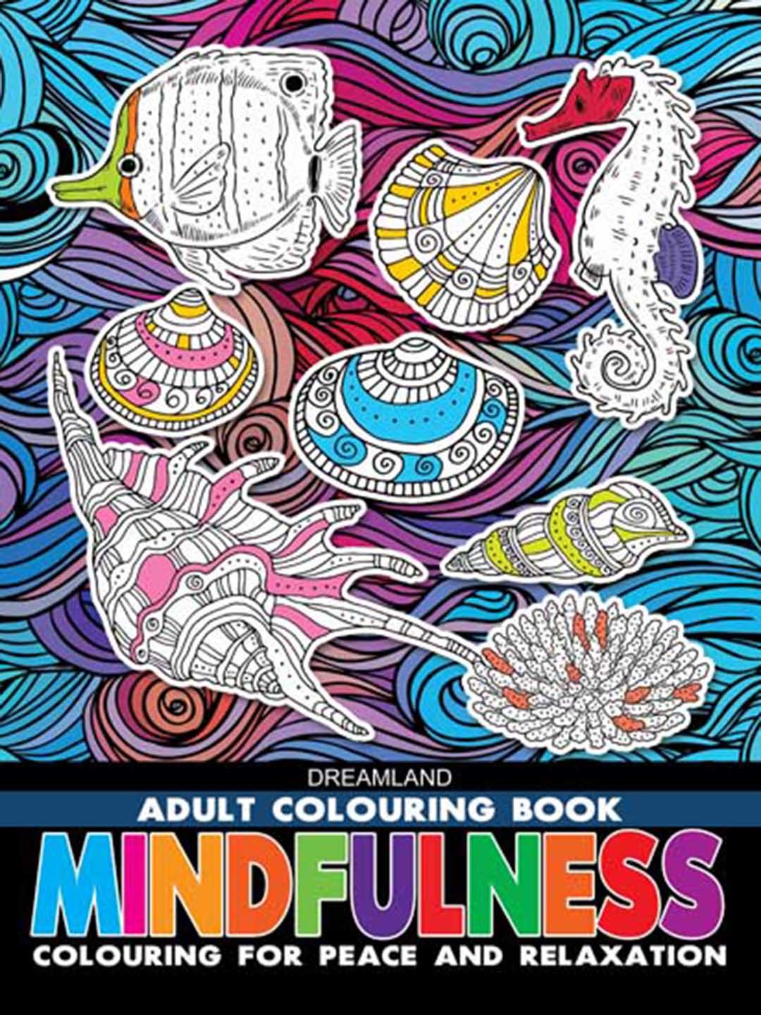

Dreamland Unisex Mindfulness- Colouring Book for Adults, Red