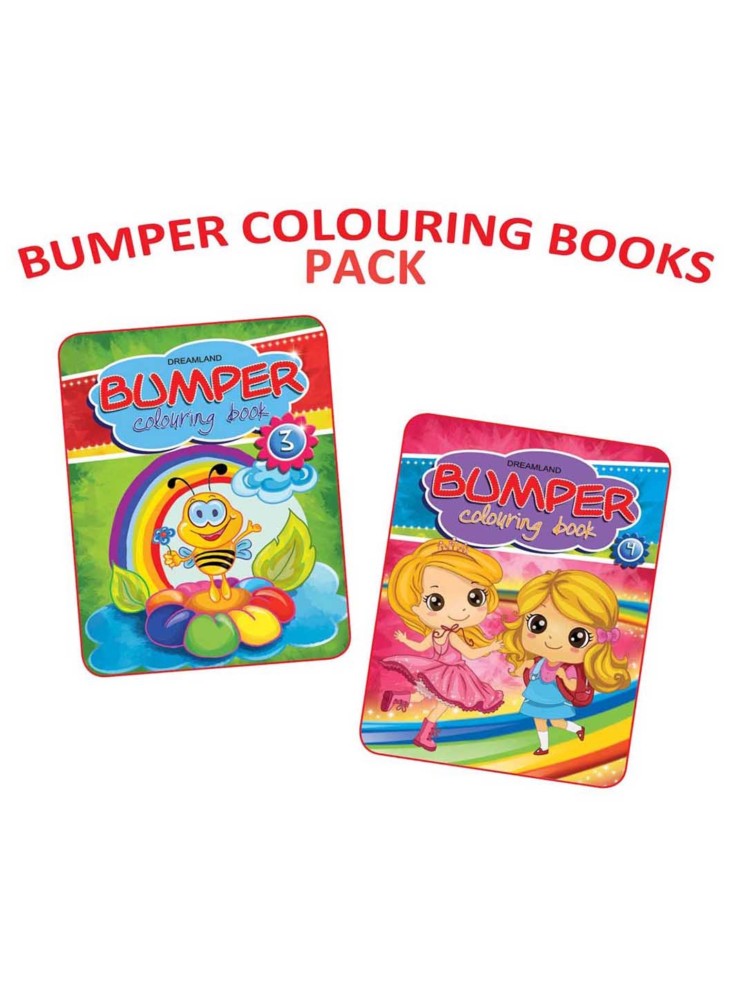 

Dreamland Kids Bumper Colouring Books Set of 2 (2 Titles), Blue