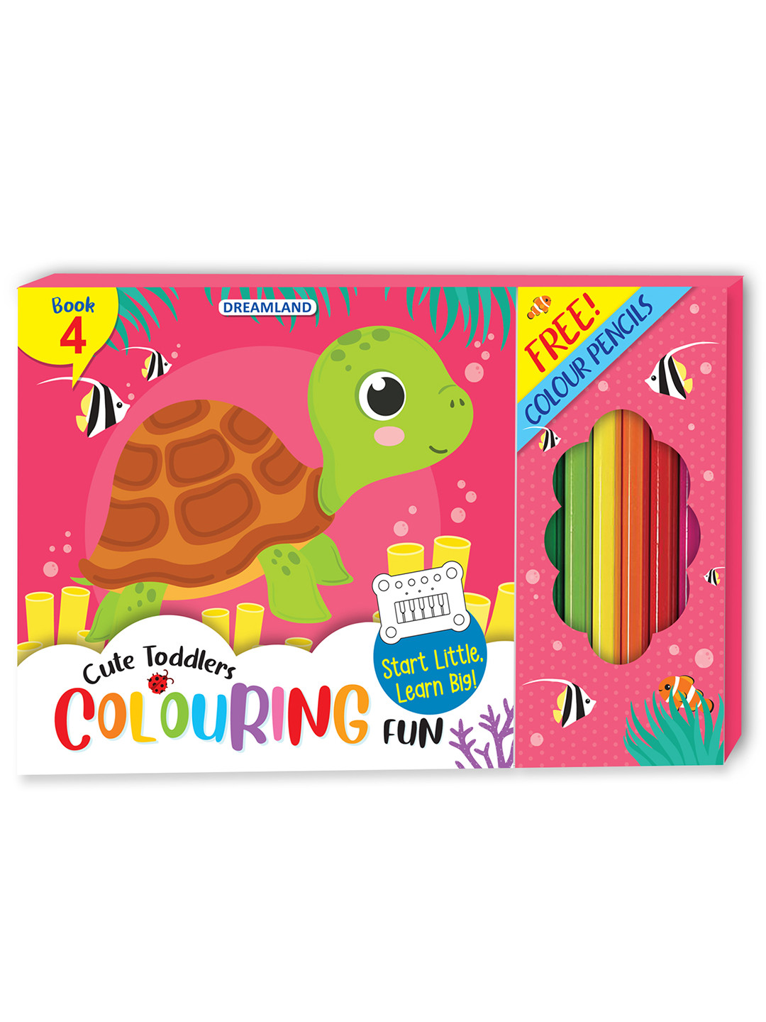 

Dreamland Set Of 4 Cute Toddlers Colouring Fun Book, Multi