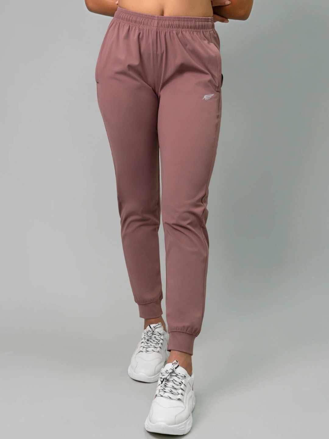 

FLURR Women Rapid Dry Sports Joggers, Peach