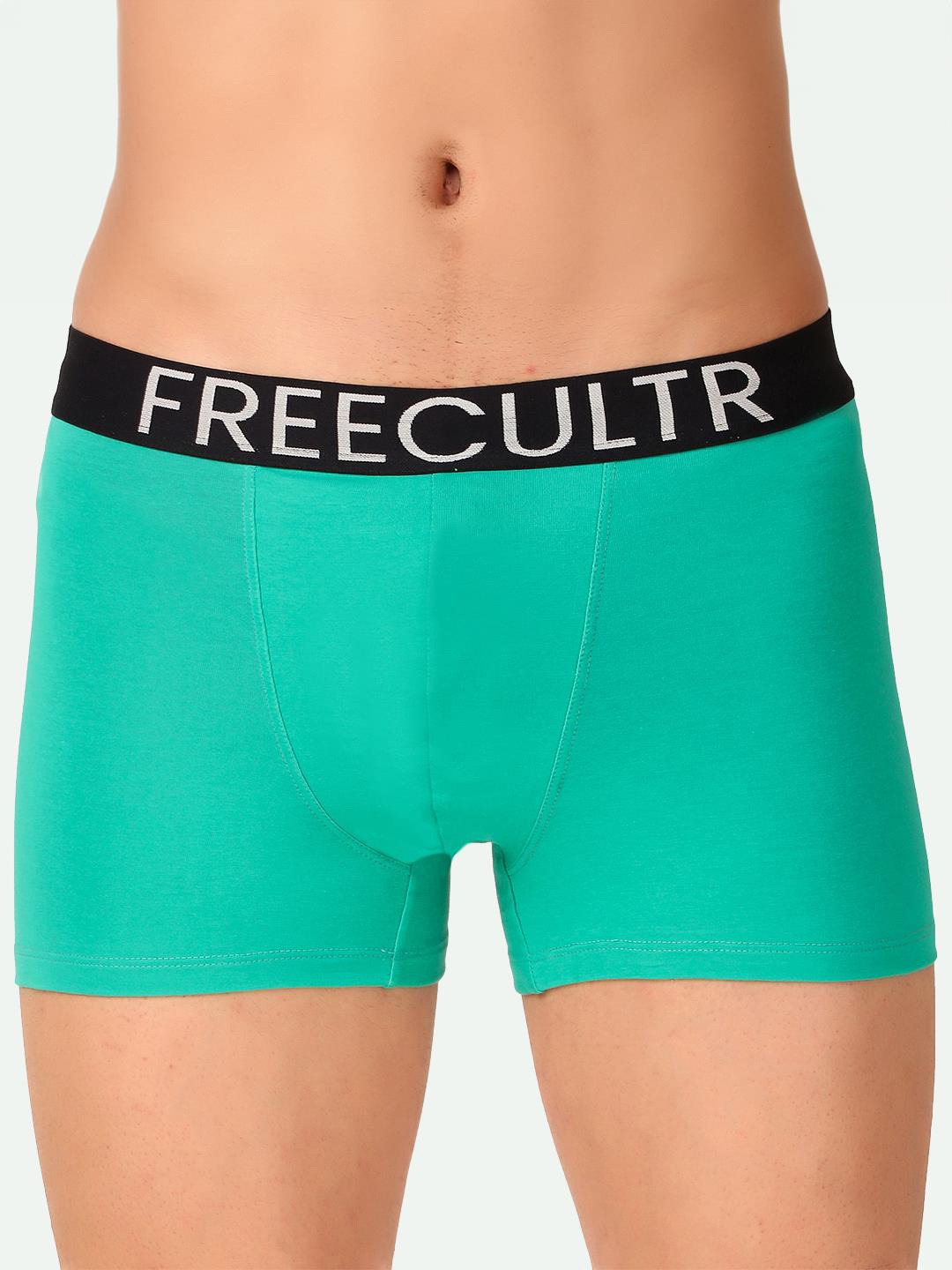 

FREECULTR Snug Fit Organic Cotton Trunks, Green