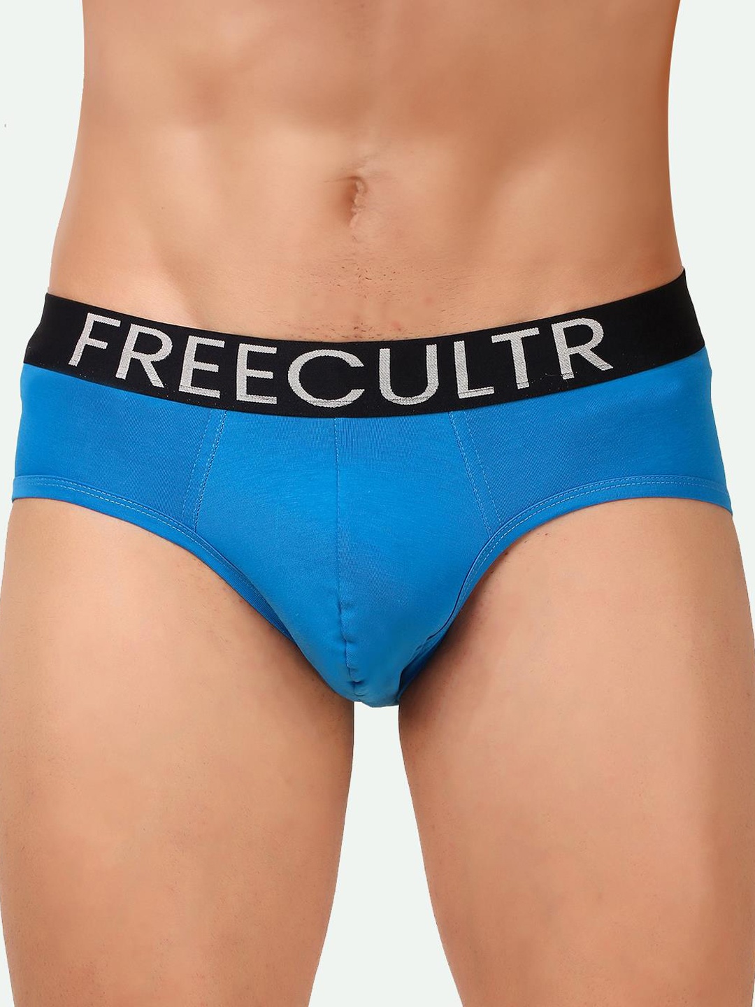 

FREECULTR Snug Fit Organic Cotton Basic Briefs, Blue