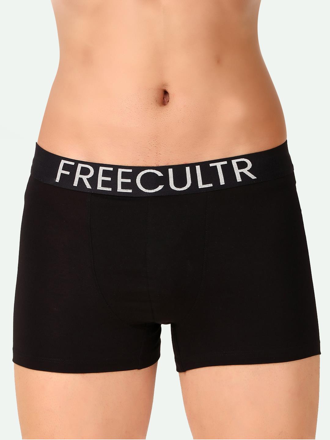 

FREECULTR Snug Fit Organic Cotton Trunks, Black