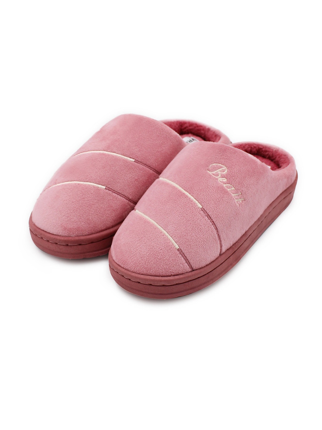 

JENNA Women Comfort Fur Room Slippers, Pink