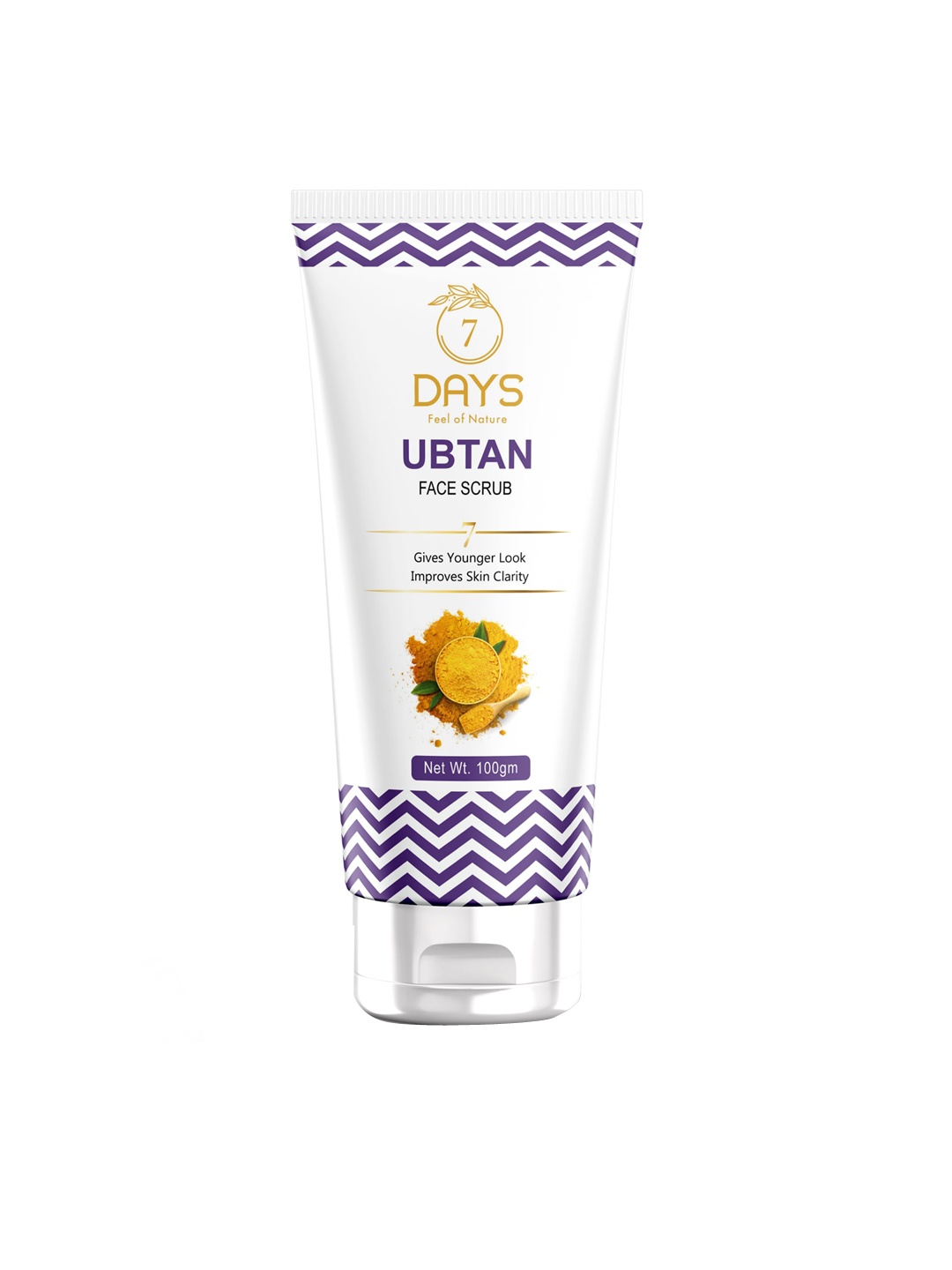 

7 DAYS Ubtan Face Scrub With Turmeric & Walnut For Tan Removal - 100g, Pink