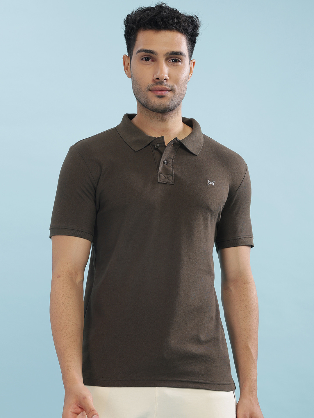 

Force NXT Men Solid Super Combed Cotton Polo T-shirt, Green