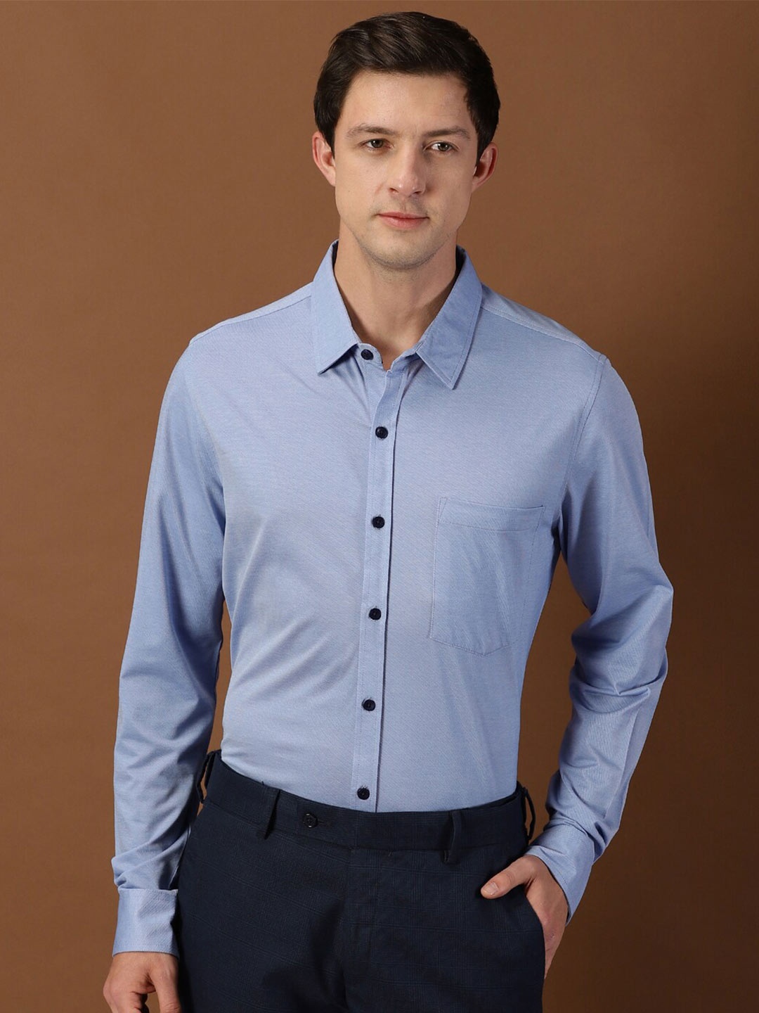 

INVICTUS Original Slim Fit Formal Shirt, Blue
