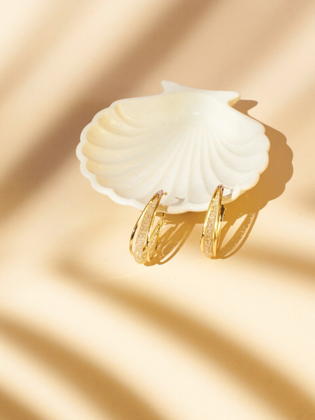 

SALTY Contemporary Hoop Earrings, Gold