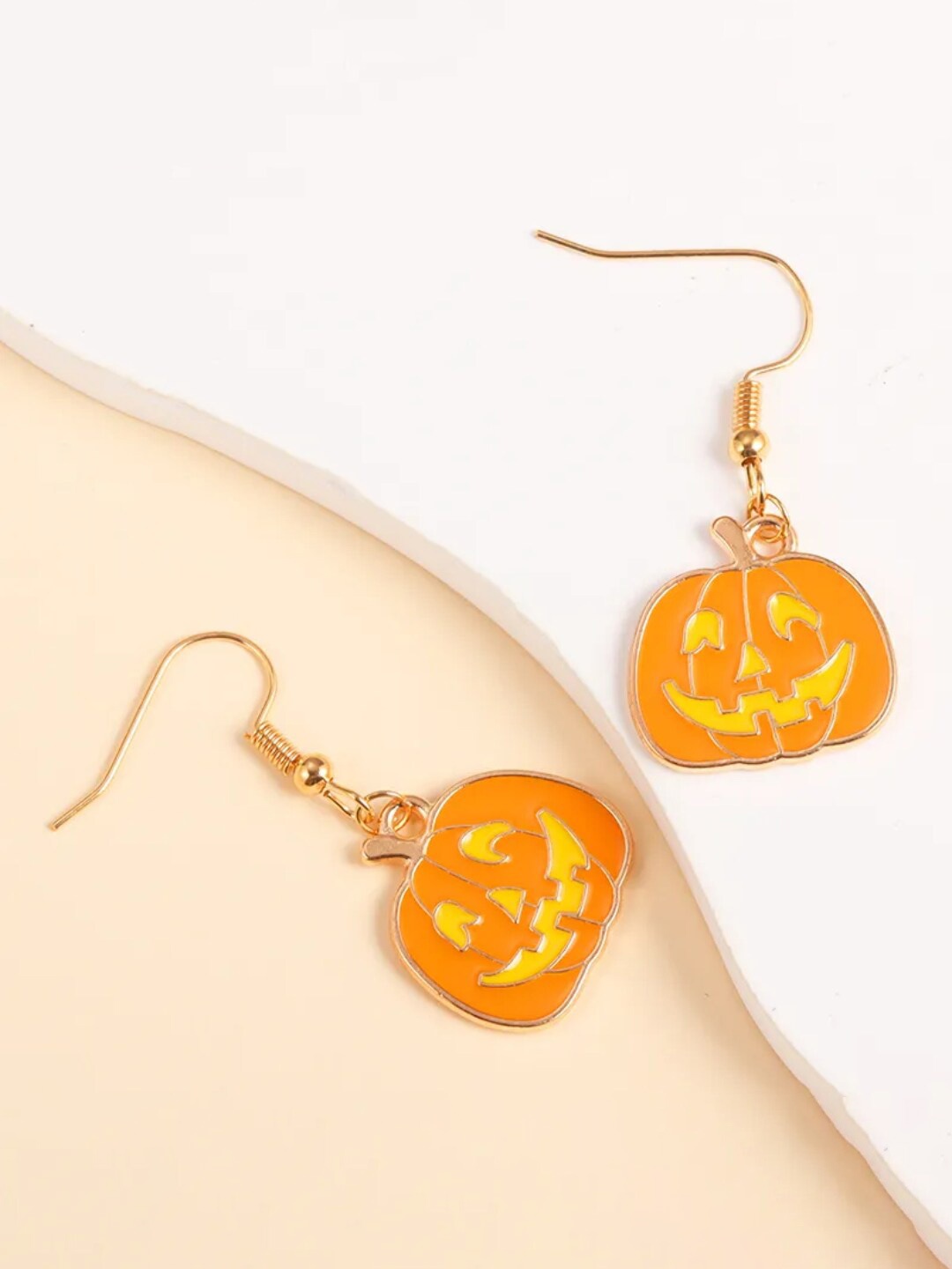 

SALTY Enamelled Drop Earrings, Gold