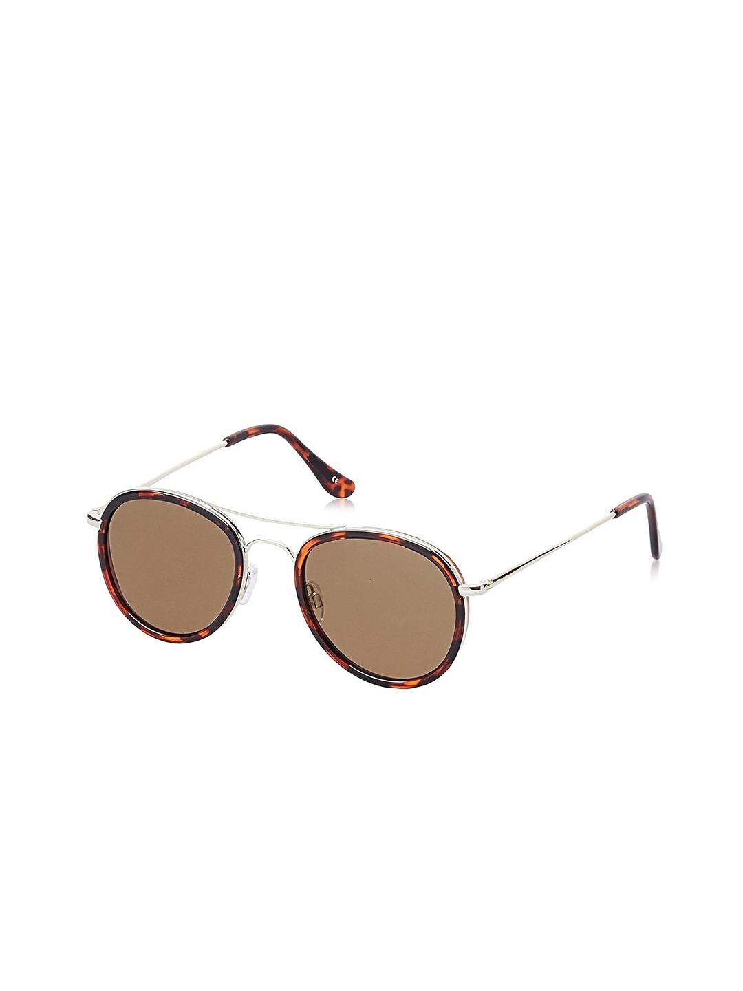 

SUNNIES Unisex Round Sunglasses With UV Protected Lens SNS-JB-818-C4, Brown