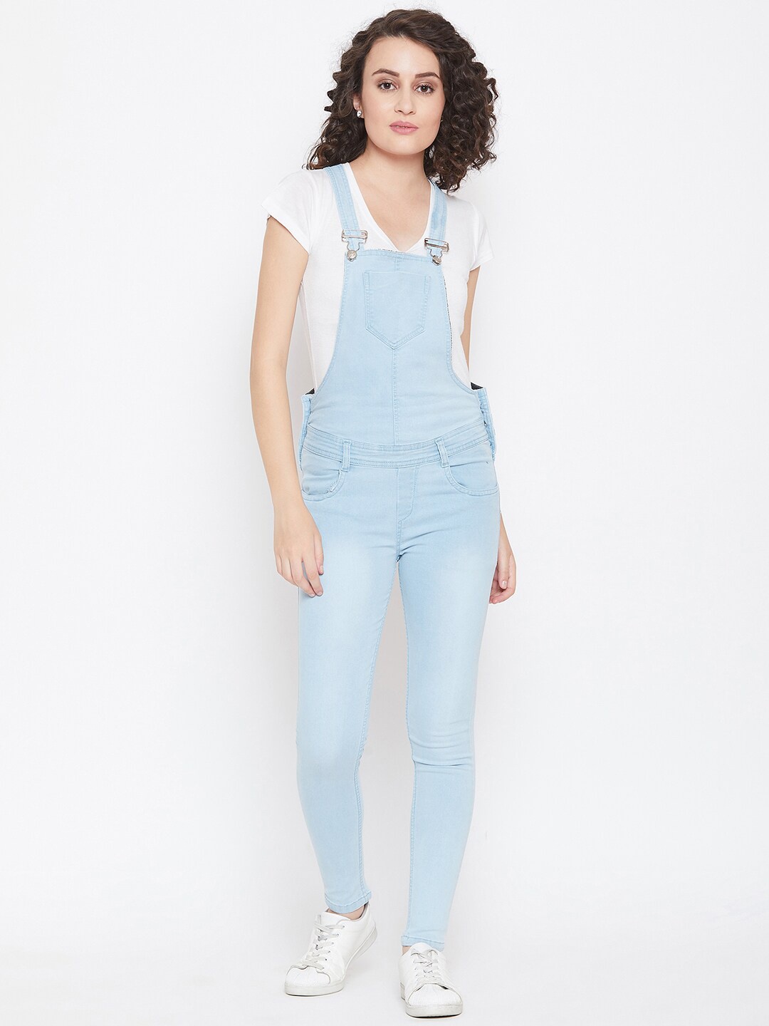 

Nifty Sretchable Skinny Fit Denim Dungarees, Blue