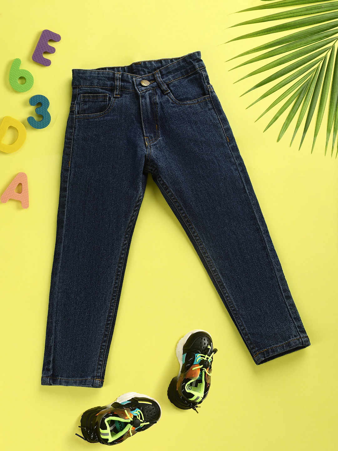 

V-Mart Boys Cotton Clean Look Jeans, Blue