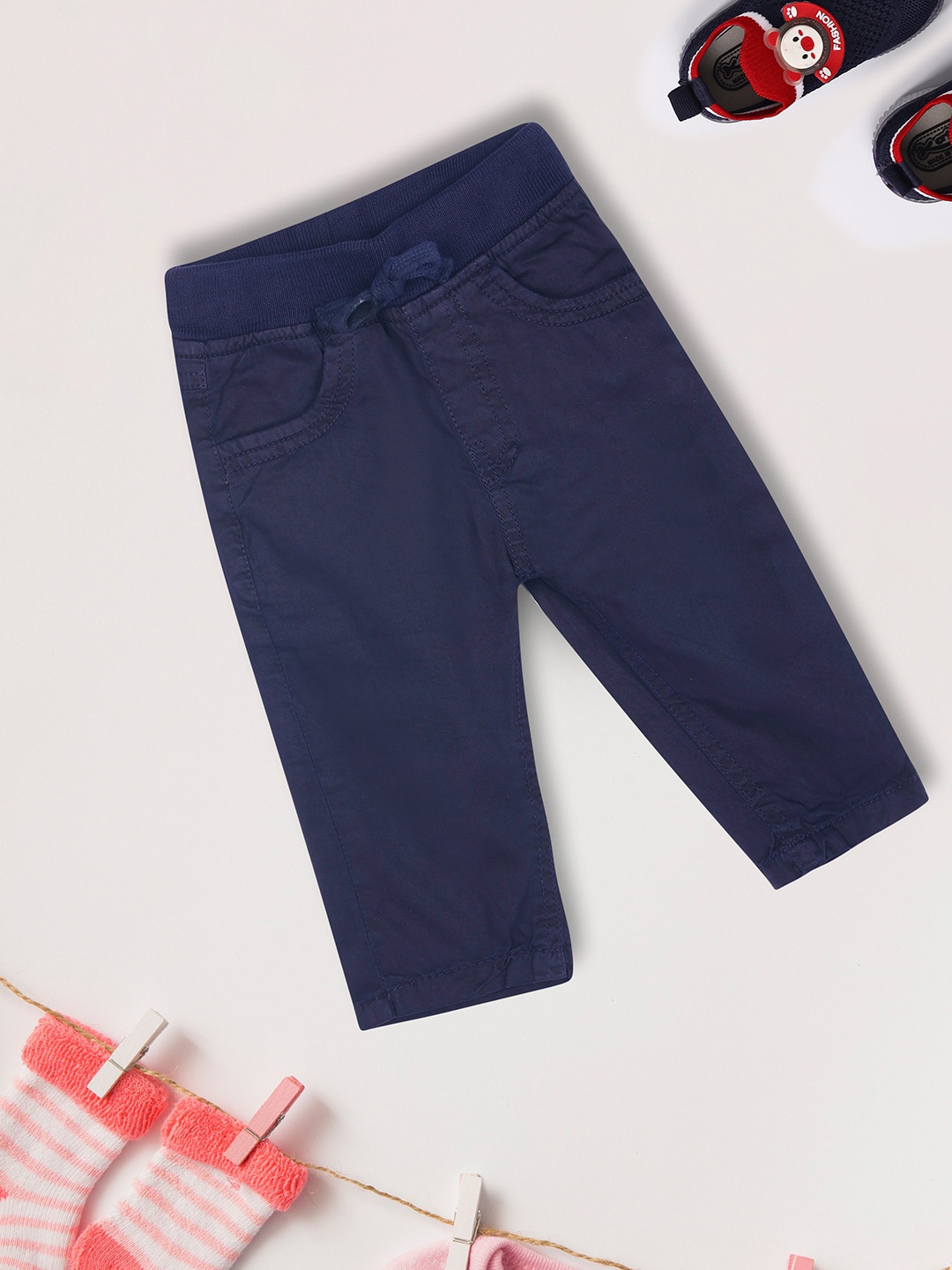 

V-Mart Infants Kids Slim Fit Clean Look Cotton Jeans, Blue