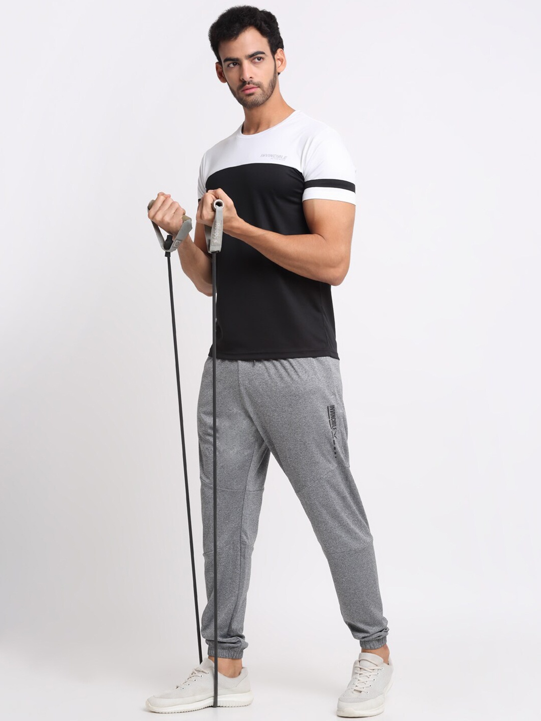 

Invincible Men Melange Training Jogger, Grey