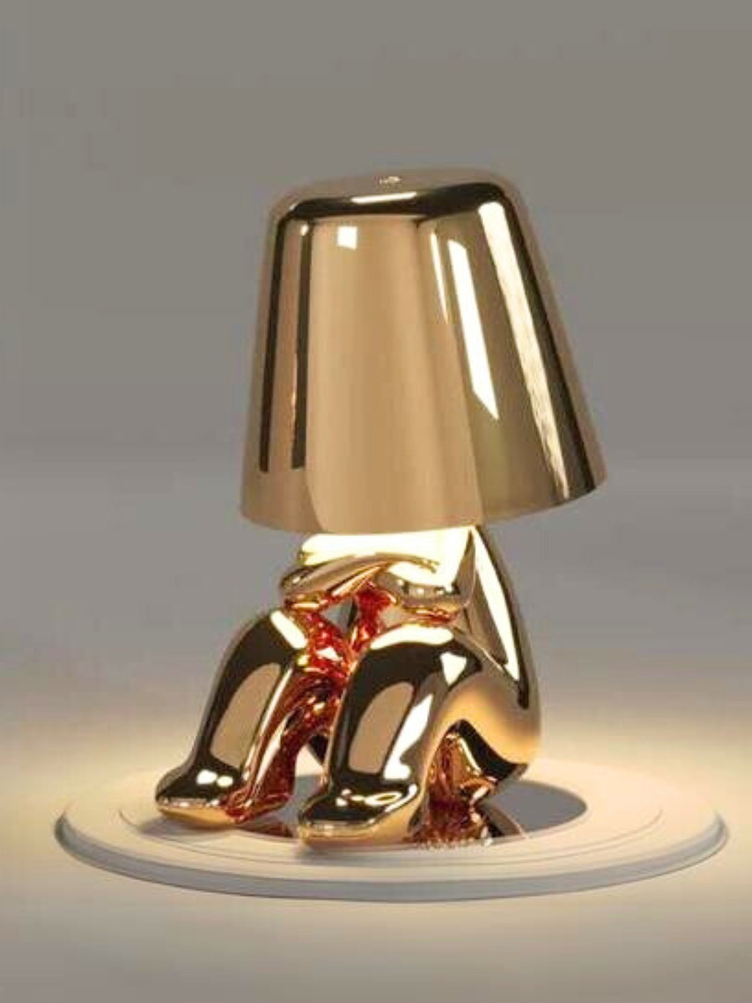 

THE ARTMENT Beige Abstract Shaped Table Lamps