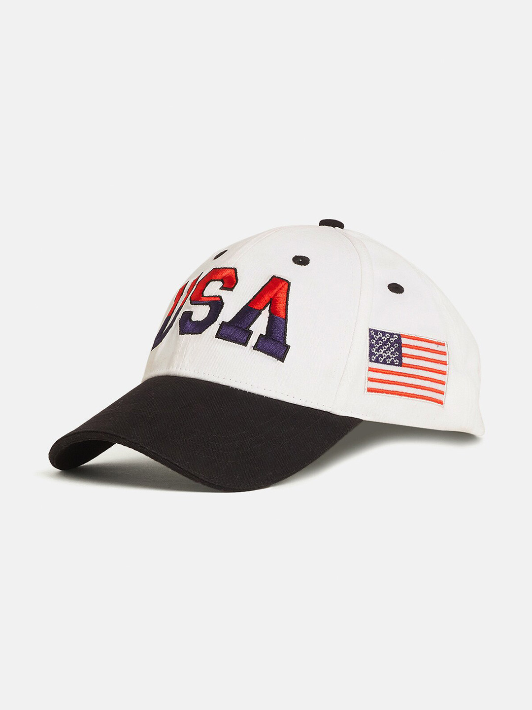 

SPORTIGO Men Embroidered Cotton Baseball Cap, White