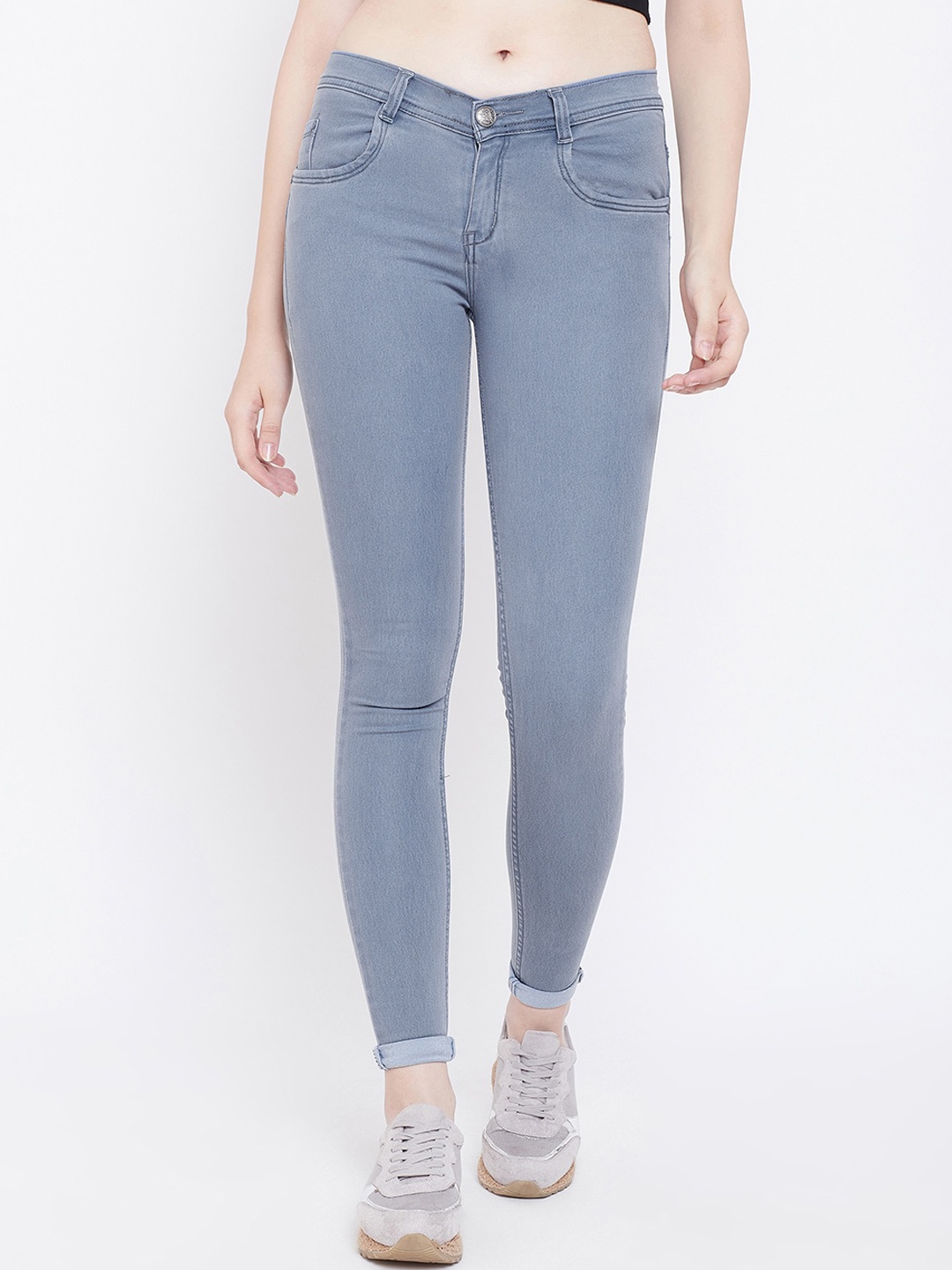 

Nifty Women Skinny Fit Mid-Rise Stretchable Denim Jeans, Grey