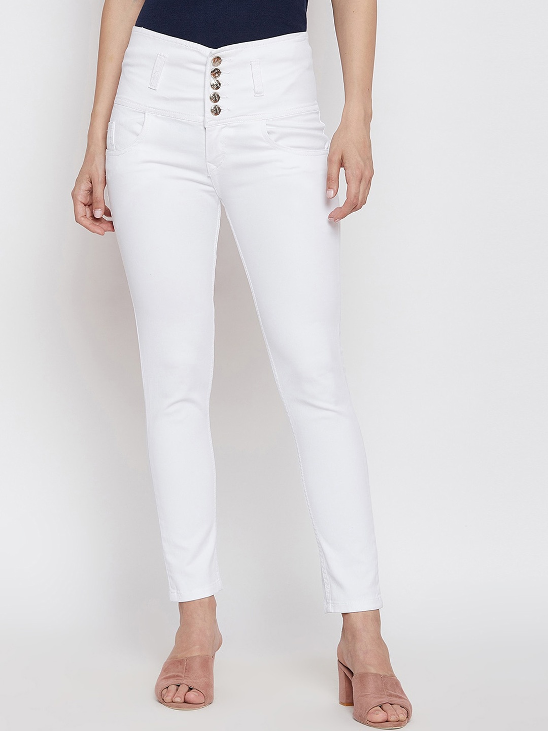 

Nifty Women Skinny Fit High-Rise Stretchable Denim Jeans, White