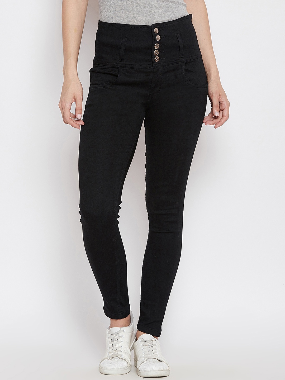 

Nifty Women Skinny Fit High Rise Clean Look Stretchable Jeans, Black