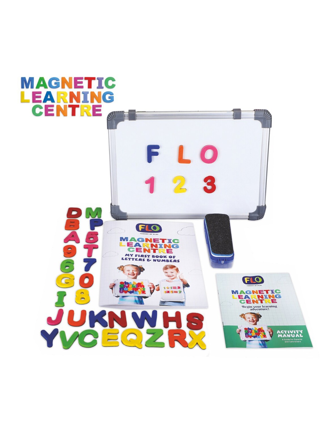 

FLO Kids Magnetic Alphabet Toy Learning and Development Toys, Red