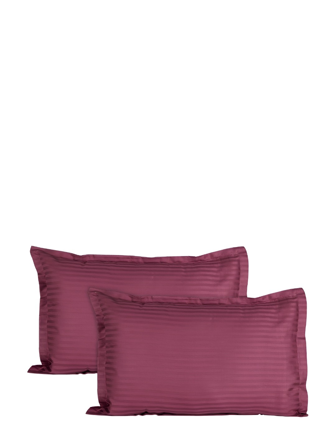 

Jinaya's Purple 2 Pieces Striped Pure Cotton Rectangle Pillow Covers