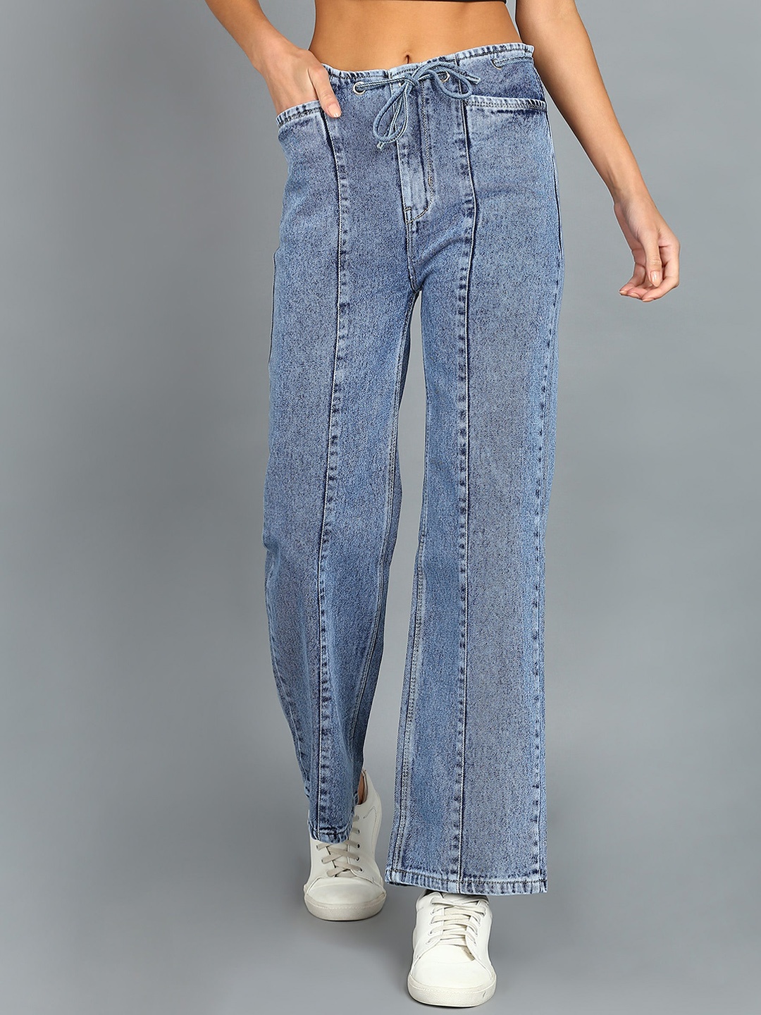 

Nifty Women Straight Fit High-Rise Denim Jeans, Blue