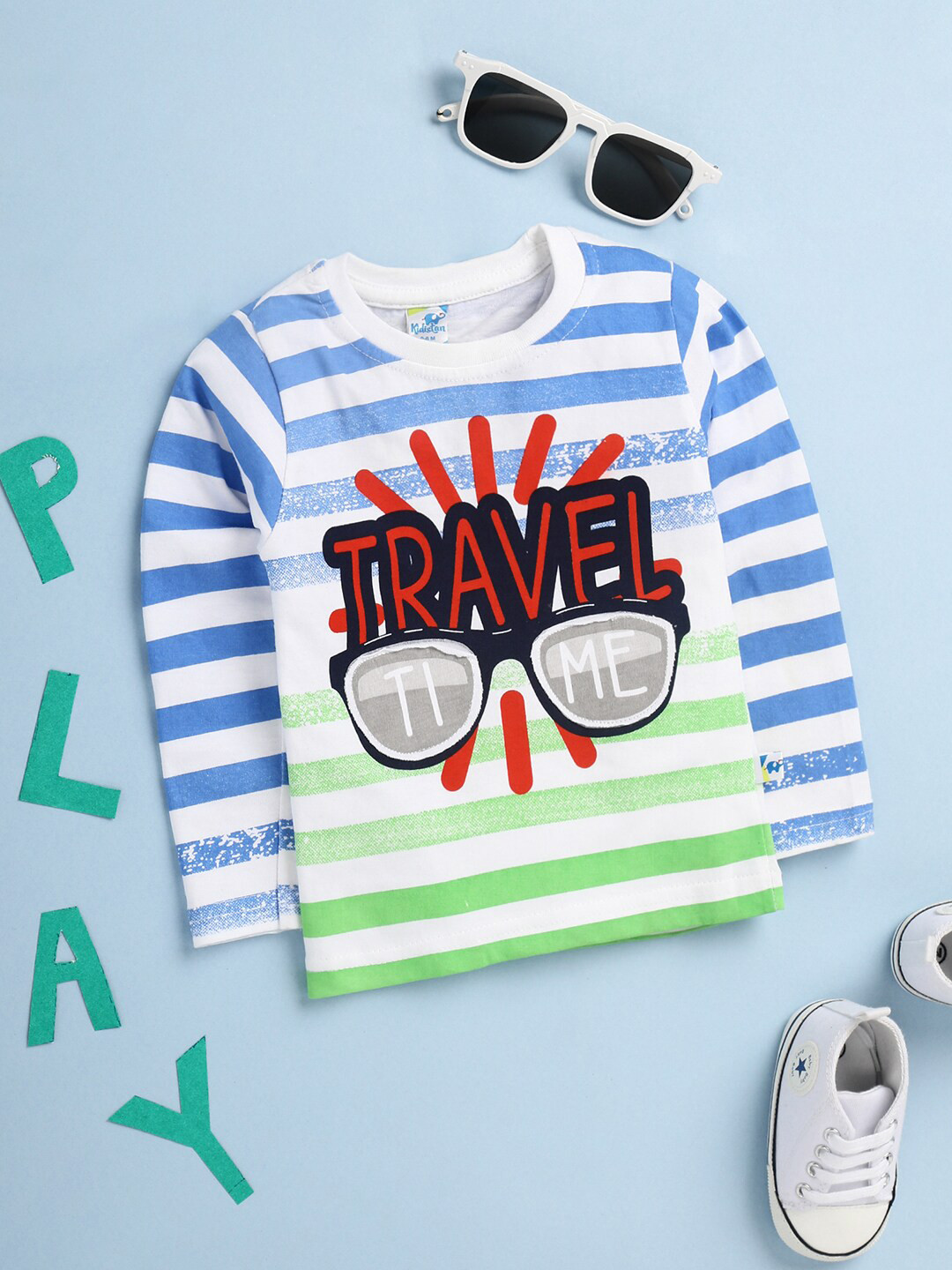 

V-Mart Kids Typography Printed Cotton T-shirt, White