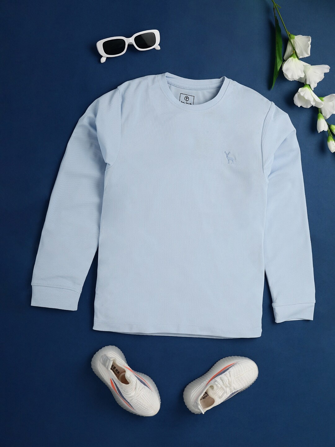 

V-Mart Boys Round Neck Cotton T-shirt, Blue